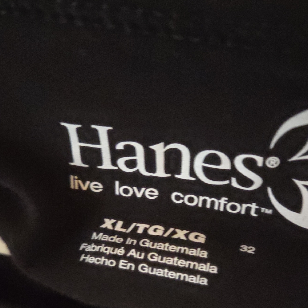 Hanes Women's Elegant Black Long Sleeve Top - Picture 2 of 2